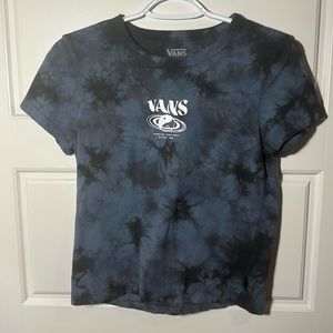 Vans Blue Tie Dye Crop Top Women’s Size Small
